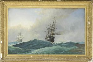 Confrontation At Sea by Edward Hoyer