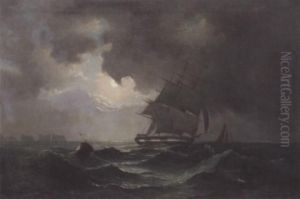 Shipping In Heavy Seas By Moonlight Shipping In Heavy Seas By Moonlight
