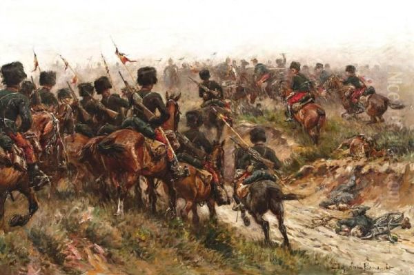 Ruiterslag Tussen De Belgische Cavalerie En De Duitse Ulanen - view 1