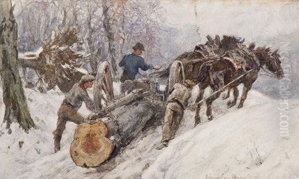 Working With Logging Wheels In Thesnow - view 1