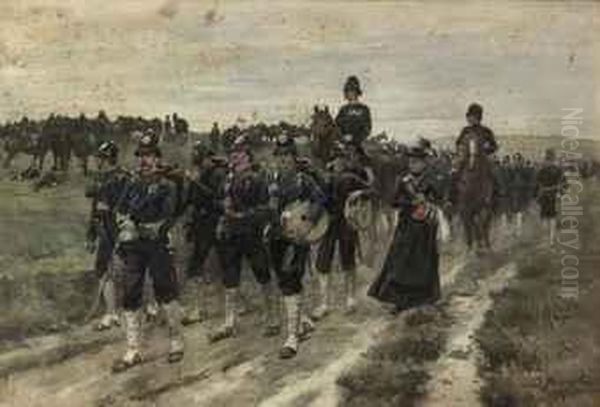 Dutch Military Parade With Sutler - view 1