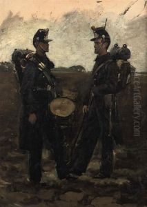 Two Soldiers by Jan Hoynck Van Papendrecht