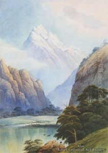 Mountain Scene, Southland by John Barr Clarke Hoyte