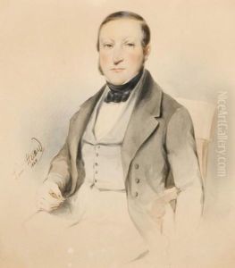 Portrait D'homme Assis by Louis Huard