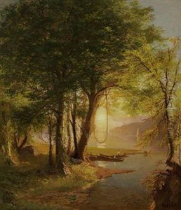 Sunset Landscape by Richard William Hubbard