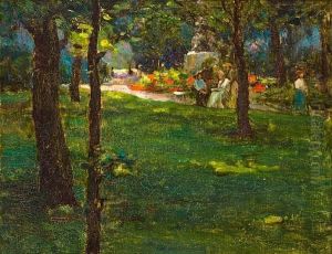 Luxembourg Gardens by Henry Salem Hubbell