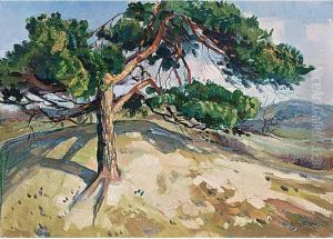 Tree In A Dune Landscape by Frits Hubeek