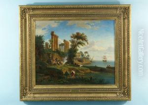 "coastal Scene With Ruins"