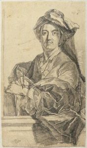 Self Portrait Of The Artist by Johann Rudolf Huber