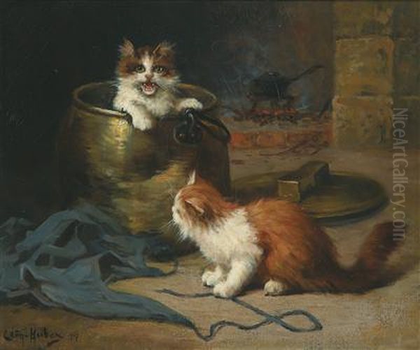 Cats Playing - view 1