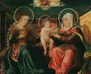 Maria Con Il Bambino Gesu E Sant""""anna
