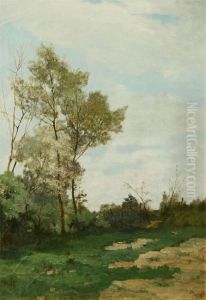 Landscape by Edouard Jules Joseph Huberti