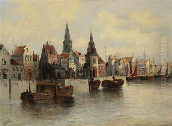 Busy City Port - view 1