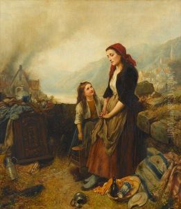 Offering Consolation by Carl Wilhelm Hubner