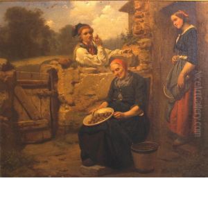 An Afternoon Respite by Carl Wilhelm Hubner