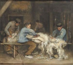 Sheep Shearing by Bramine Grandmont-Hubrecht
