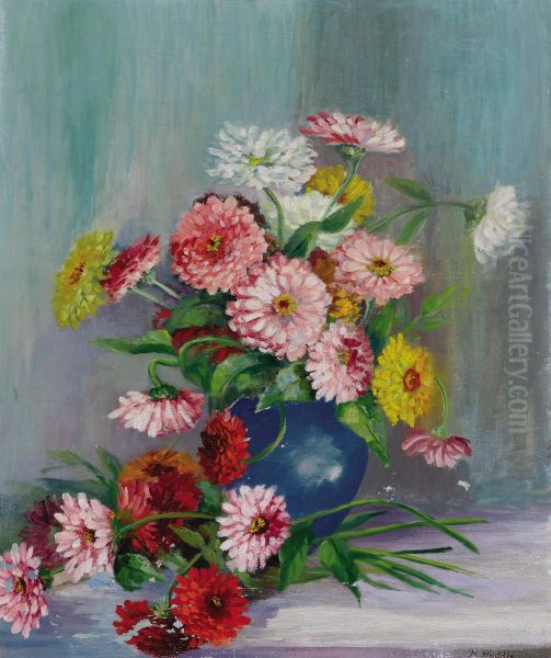 Untitled (still Life With Zinnias) - view 1