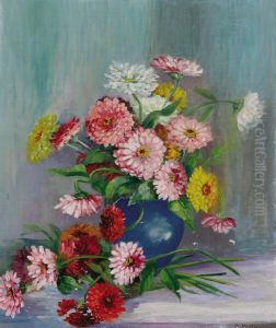 Untitled (still Life With Zinnias)