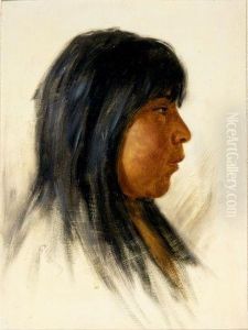 Untitled (profile Of A Pomo Indian) by Grace Carpenter Hudson