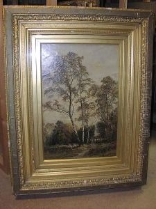 Two Boys Playing Beside A Silver Birch Two Boys Playing Beside A Silver Birch