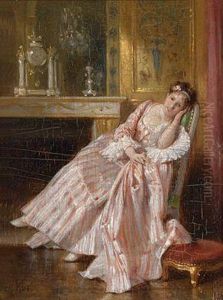 Vertraumte Junge Dame by Charles Hue