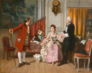 Gallant Scene. by Charles Desire Hue