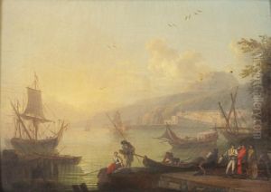 Paysage Italianisant by Jean-Francois Hue