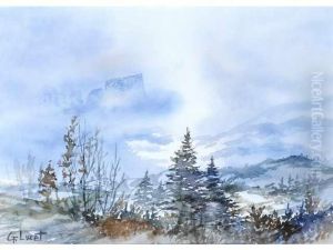 Brumes D""automne Au Mont-aiguille by Georges Huet