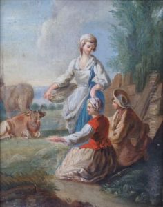 Les Jeunes Bergeres by Jean-Baptiste Huet