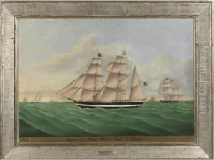 City Line - New York To Mobile Barque "harvest" by Jurgan Frederick Huge