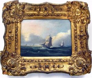 Shipping In Open Seas by James Miller Huggins