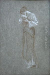 Study For The Life Of The Virgin by Arthur Hughes