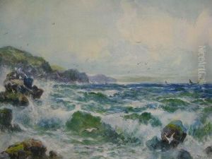 Rocky Coast With Squally Sea's And Fishing Smacks Rocky Coast With Squally Sea's And Fishing Smacks
