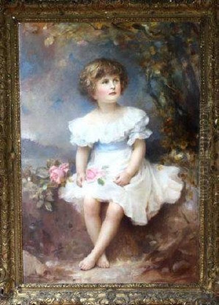 A Portrait Of Diamond Hardinge Holding Roses - view 1