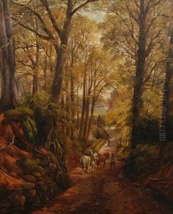 The Rocky Lane, Hamstead by John Joseph Hughes