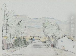Landscape On The Road Between Madrid And Saragossa by Herbert Hughes Stanton