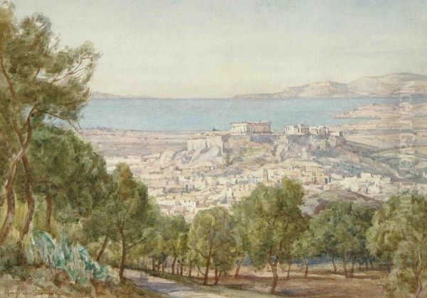 A View Of Athens And The Acropolis - view 1