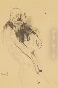 Portrait De Vieil Homme by Georges-Victor Hugo