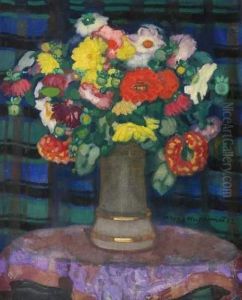 Flower Still Life by Aloys Hugonnet