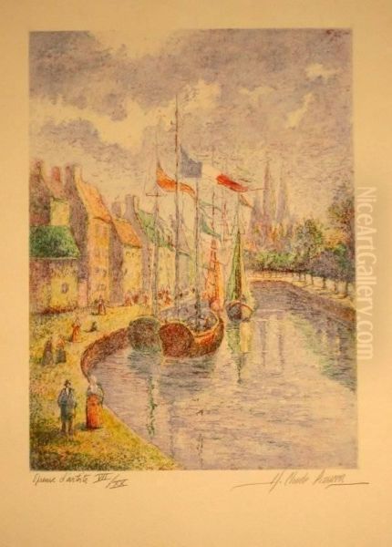 Title: Le Port De Quimper - view 1