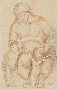 Maternidad by Manolo Hugue