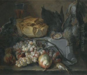 Still Life With A Loaf Of Bread by Pierre-Nicolas Huillot