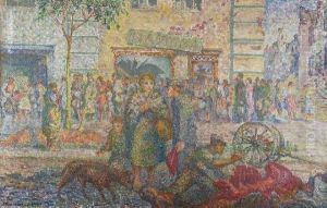 Scena Uliczna Z Wrzesnia by Jerzy Hulewicz