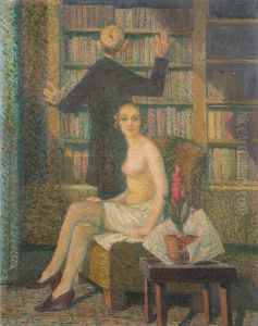 In The Library (beauty And Wisdom) by Jerzy Hulewicz
