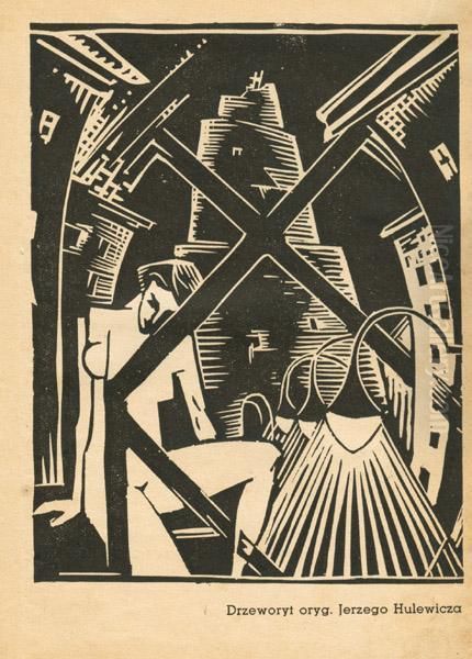 Kobiecy Akt I Architektura Na Tle Wiezy Babel (ilustracja Dogory Oxymoronu, 1936) - view 1