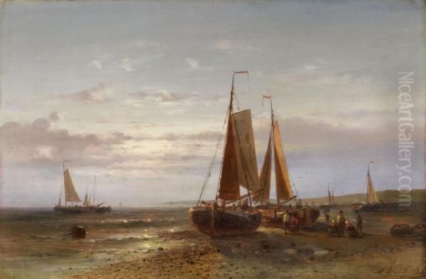 Kustenlandschaft Mit Segelschiffen - view 1