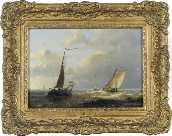 Boats At Sea - view 1