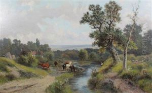 Near Shere, Surrey by Abraham Hulk Jun.