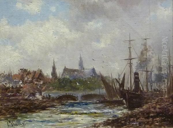 Busy River Scene - view 1