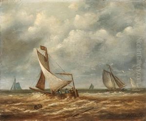 Segelboote Auf Dem Meer by Hendrik Hulk